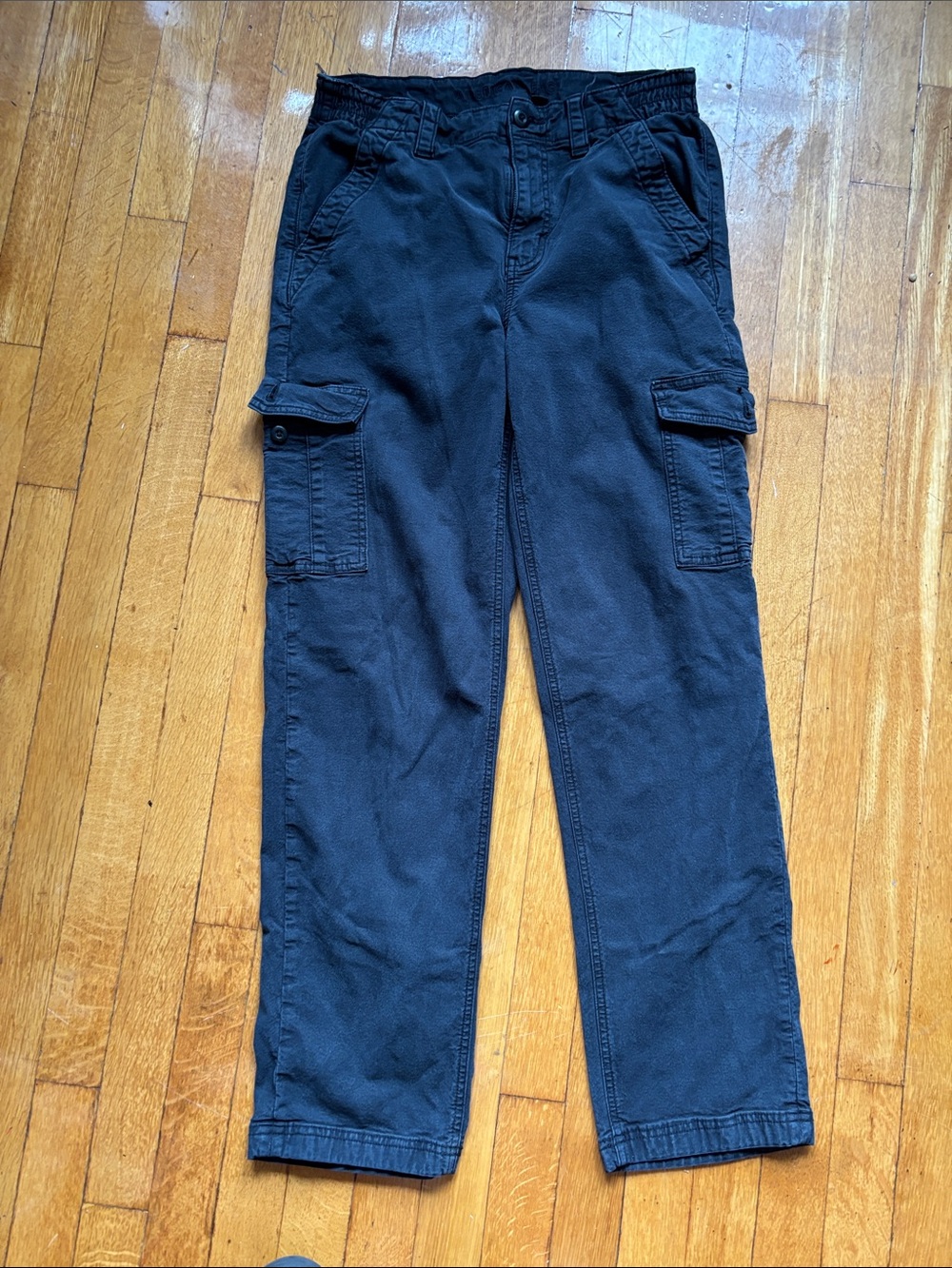 American Eagle Outfitters Black Straight-Leg Cargo Pants